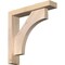 Ekena Millwork Westlake Block Smooth Bracket w/ Offset Brace, Douglas Fir, 3 1/2"W x 16"D x 16"H BKT0402X16X16WTL05SDF - alternate 1